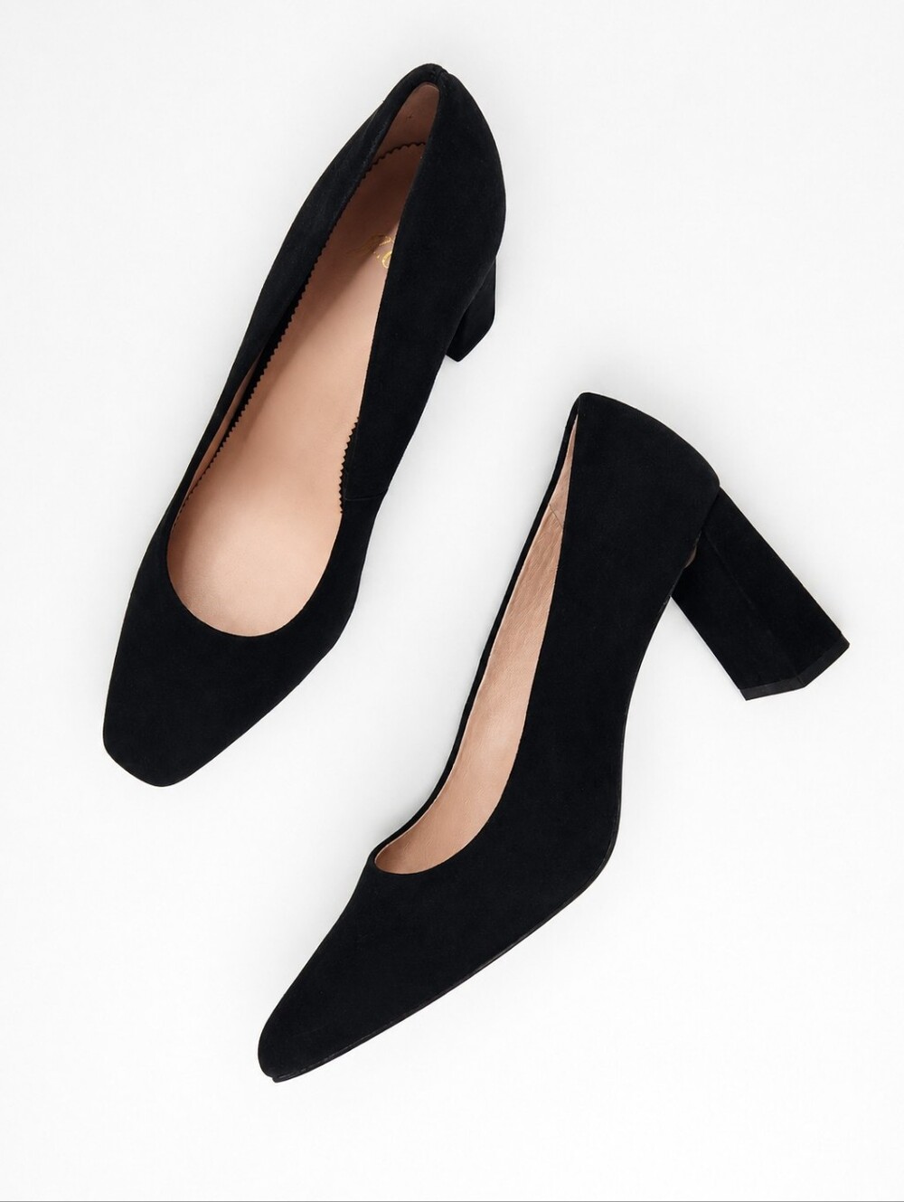 J. Crew Size 9 Black Suede Block Heel Pumps